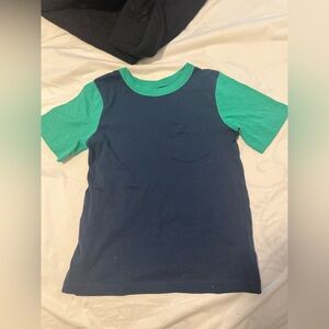 Joe Fresh Navy Tee with Teal Sleeves and Pocket